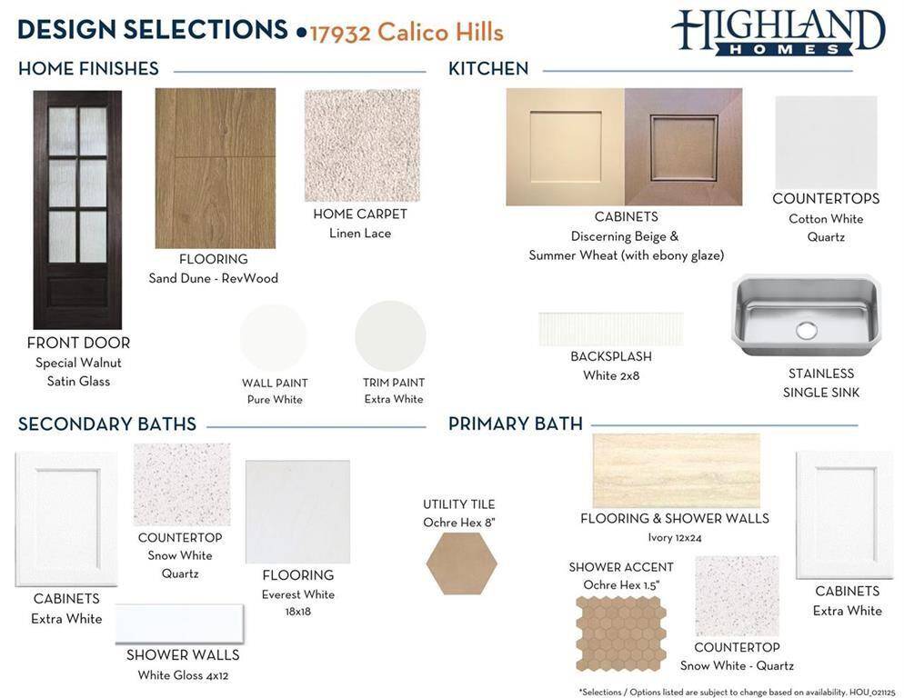 Design Selections