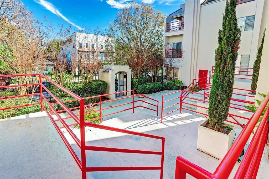 Courtyard view from front door