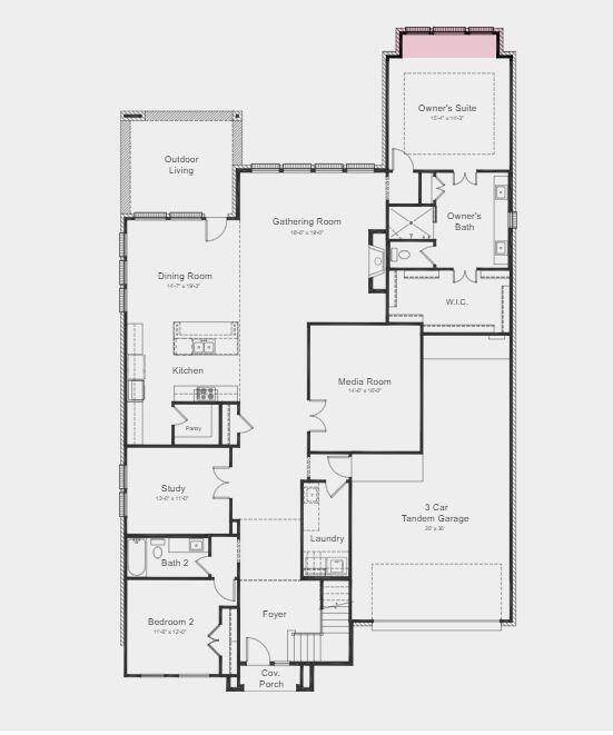 Structural Options Added Include: Bay Window at Primary Suite