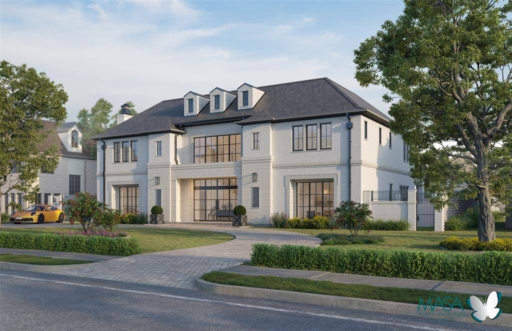 Rendering of one of many Layne Kelly Homes and J.D. Bartell Design residences in River Oaks.