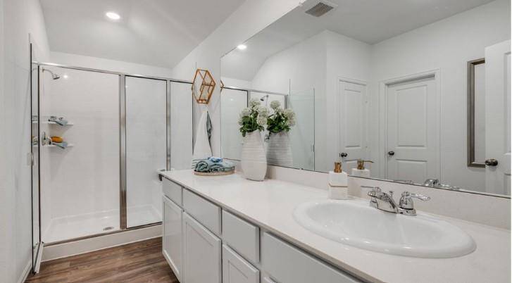 Pics are not of actual home.  They are a representative of a home of the same floor plan