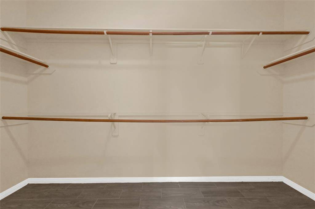 Oversized primary closet
