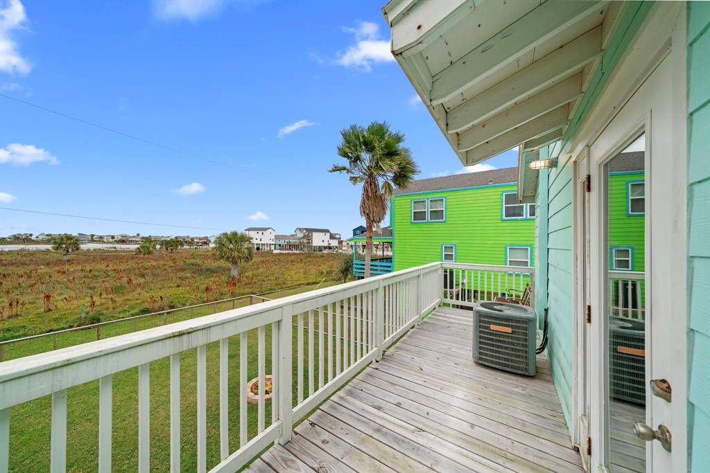 Enjoy the breeze and water views from the back balcony