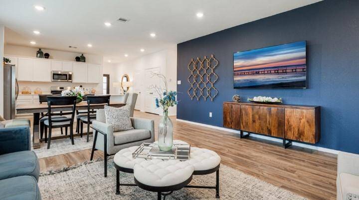 Pics are not of actual home.  They are a representative of a home of the same floor plan