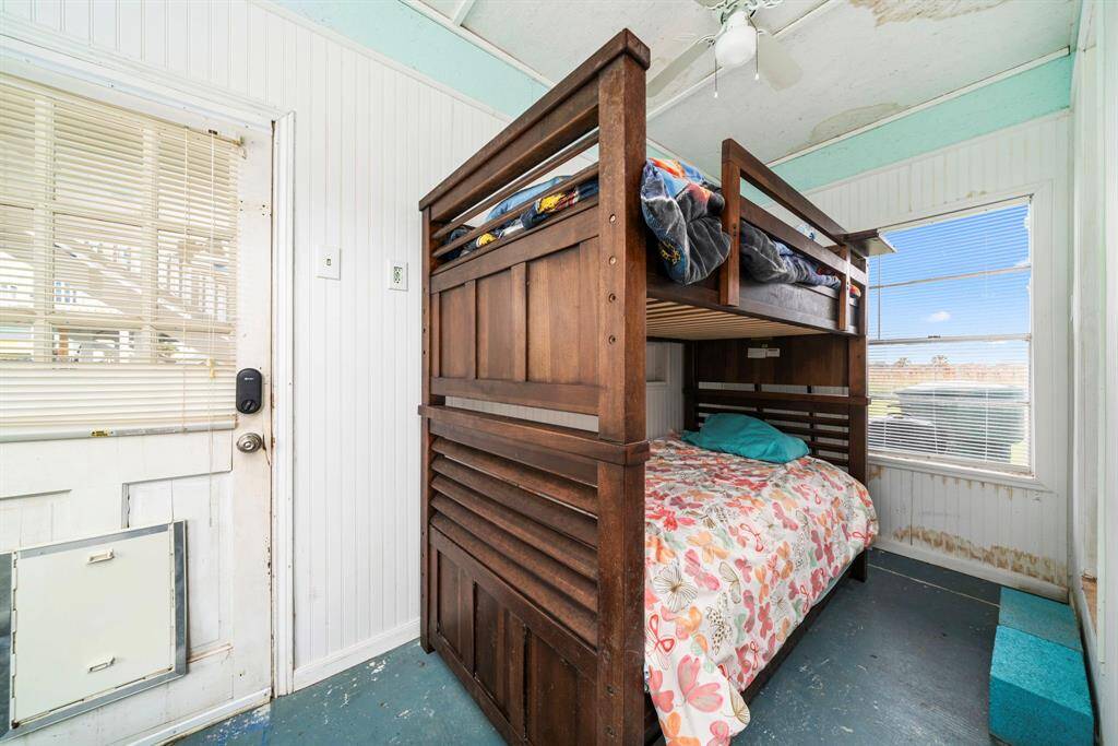 Lower level has additional bedroom with 1/2 bath for extra sleeping space
