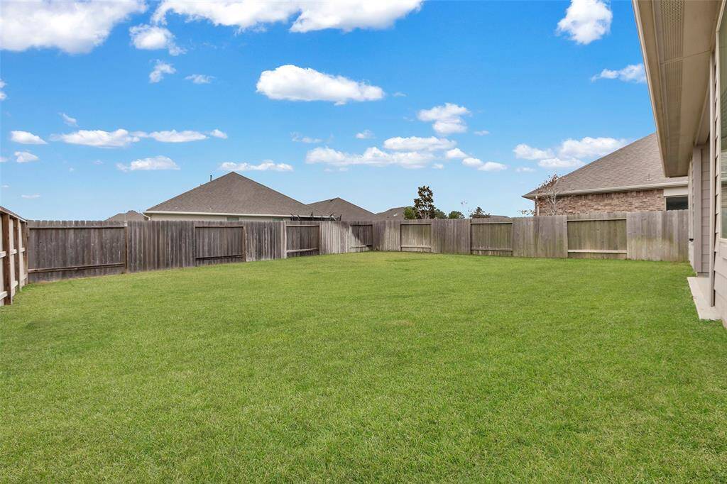 Large backyard