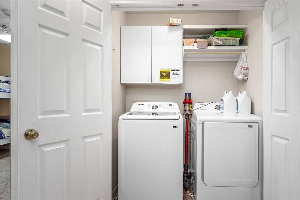 The utility room adds convenience and functionality to the home, making laundry tasks easier with ample cabinet space for storing your laundry essentials. It’s the perfect space to keep everything organized and out of sight, streamlining your day-to-day chores.