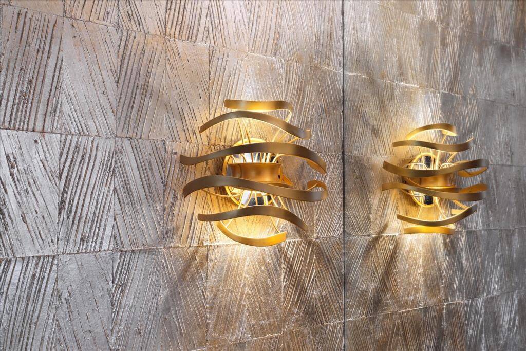 Designer lighting in guest bath.