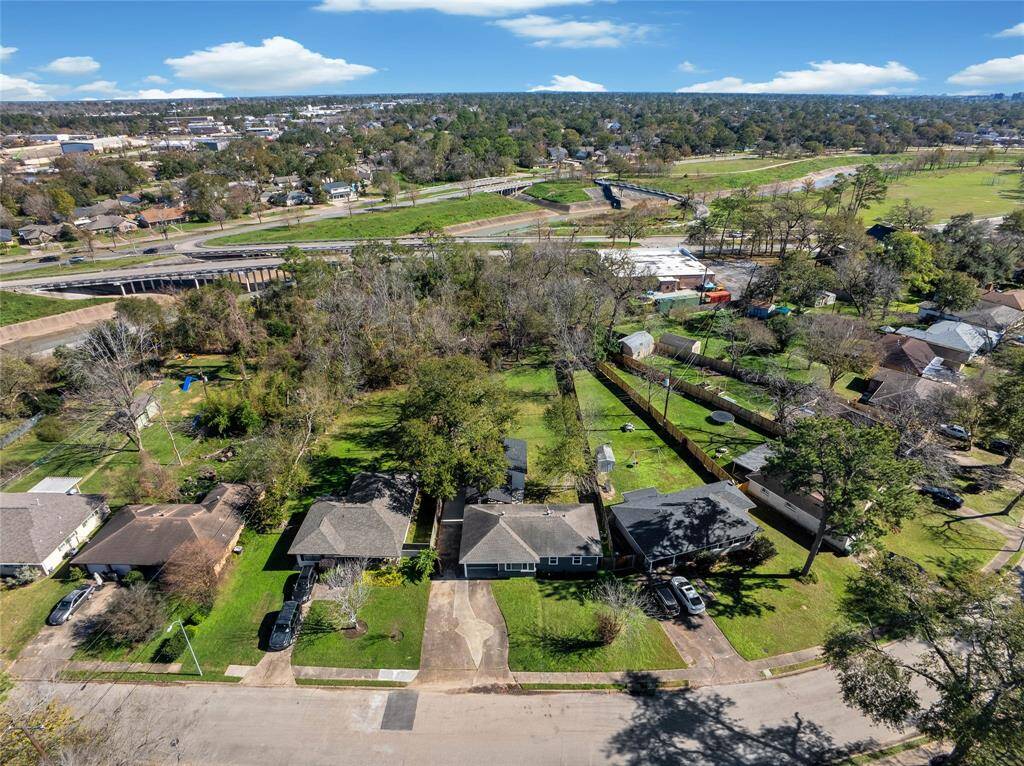 Aerial view of home.