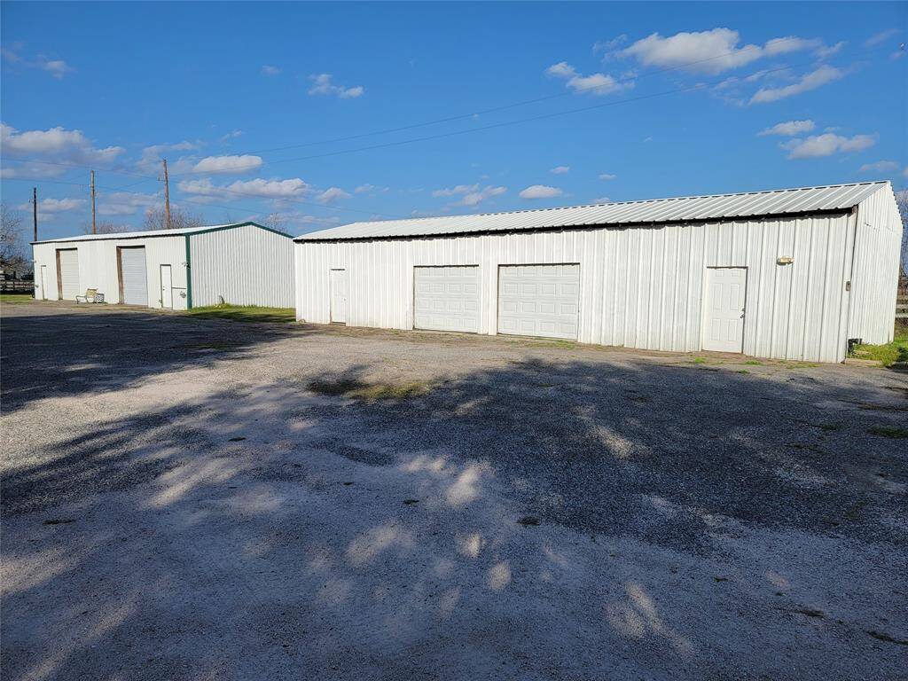 View of workshops/storage buildings.