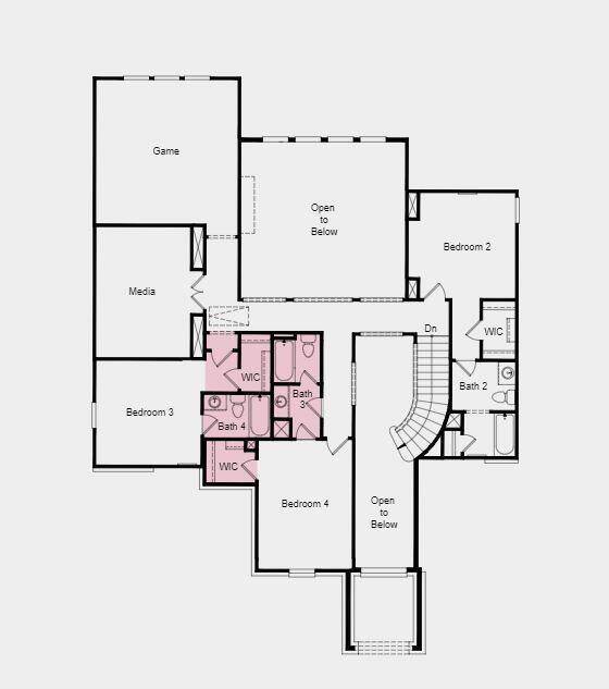 Structural Options Added Include: Bedroom 5 and Bath 4, Study, and 42' Door at Entry