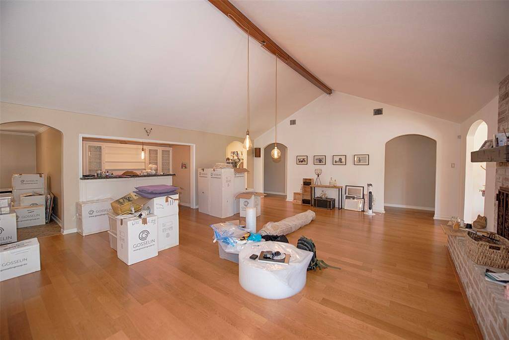 A view of the room as you approach the kitchen. Could be an amazing formal dining room or yet another living area.