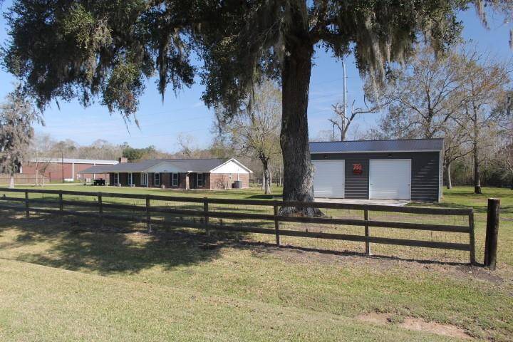 Front view of house and shop