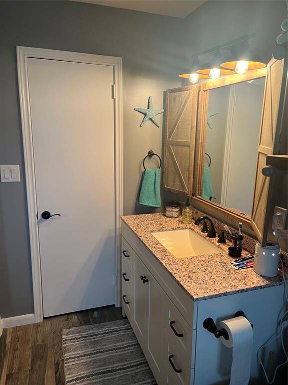 Main bath view of vanity