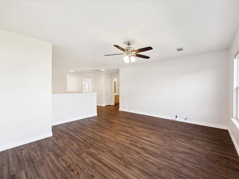 Perfect flex space for games, office or workout area.