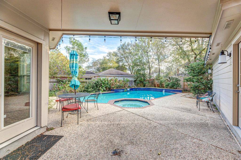 Lush landscaped backyard and is fully fenced.