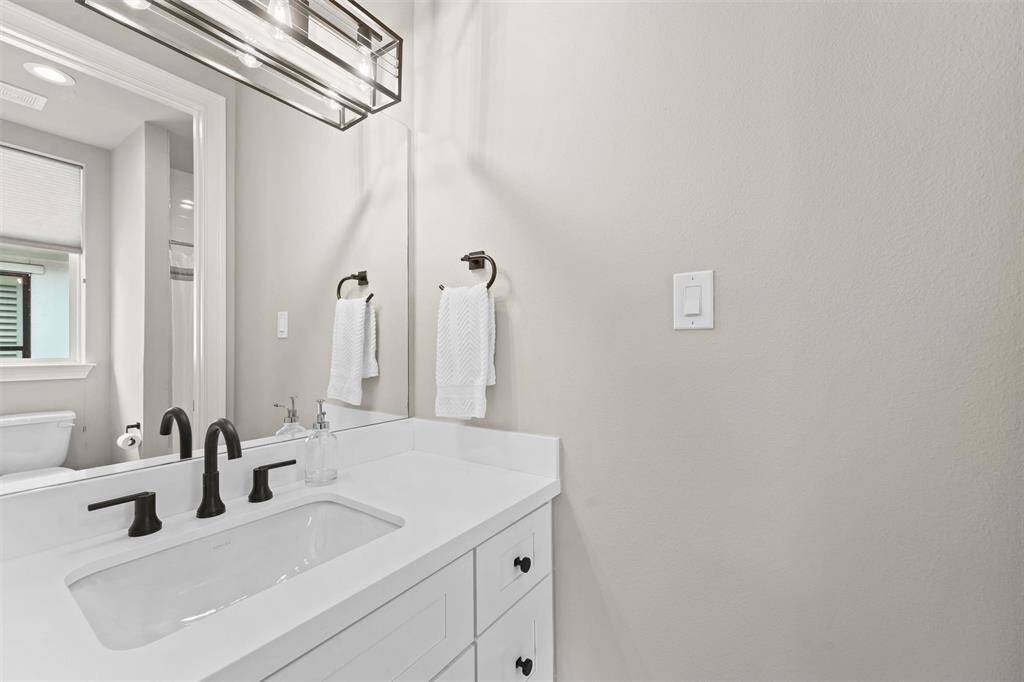 The second of the two sinks of the Jack and Jill bathroom.