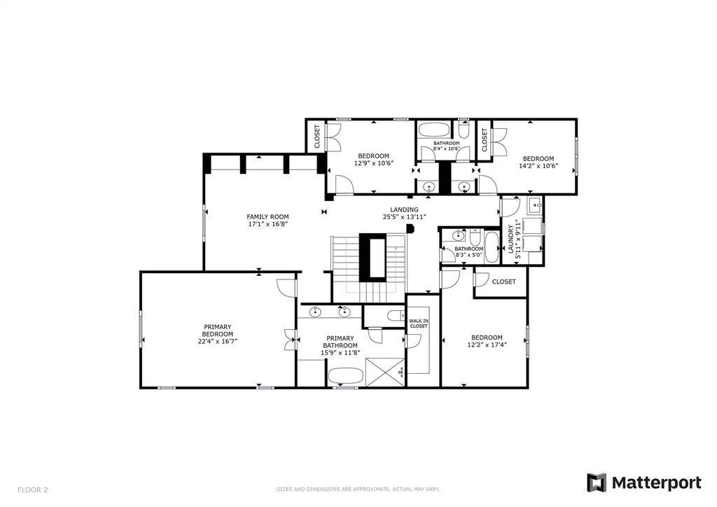 The second floor at 1511 Baggett Ln.