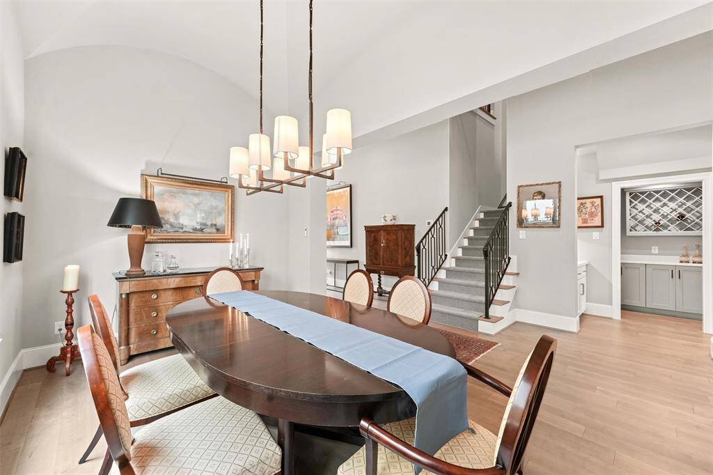 The living room is defined yet open to the living areas.