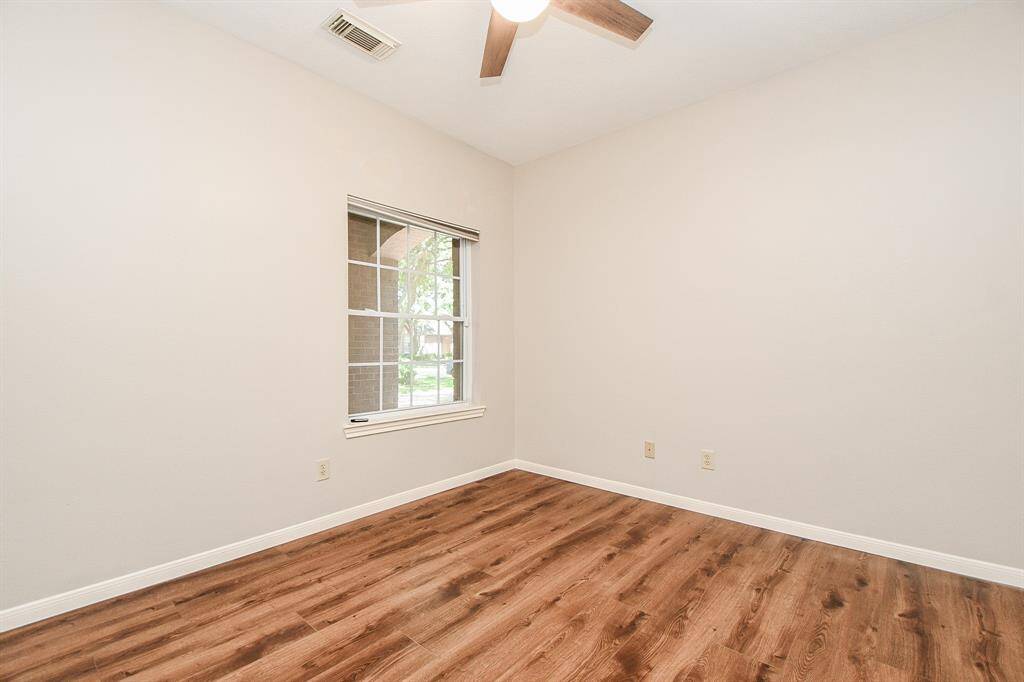 One of the secondary bedrooms.