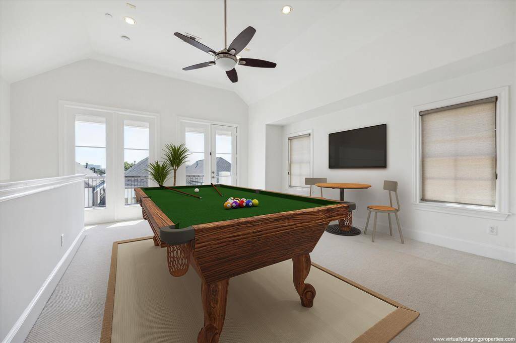 Virtually staged fourth floor game room / den / entertainment area / media room...
