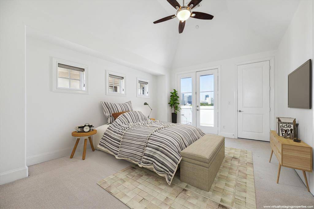 Another versatile room, this one on the fourth floor. Perfect for a fourth bedroom features en suite bath, access to fourth floor terrace and opens to fourth floor den. Great as full suite guest living with living area and elevator access.