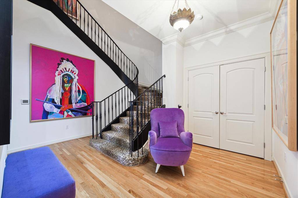 A spacious entry greets you as you walk in the front door. The unit is elevator capable utilizing the closet in the entry. *As per owner.