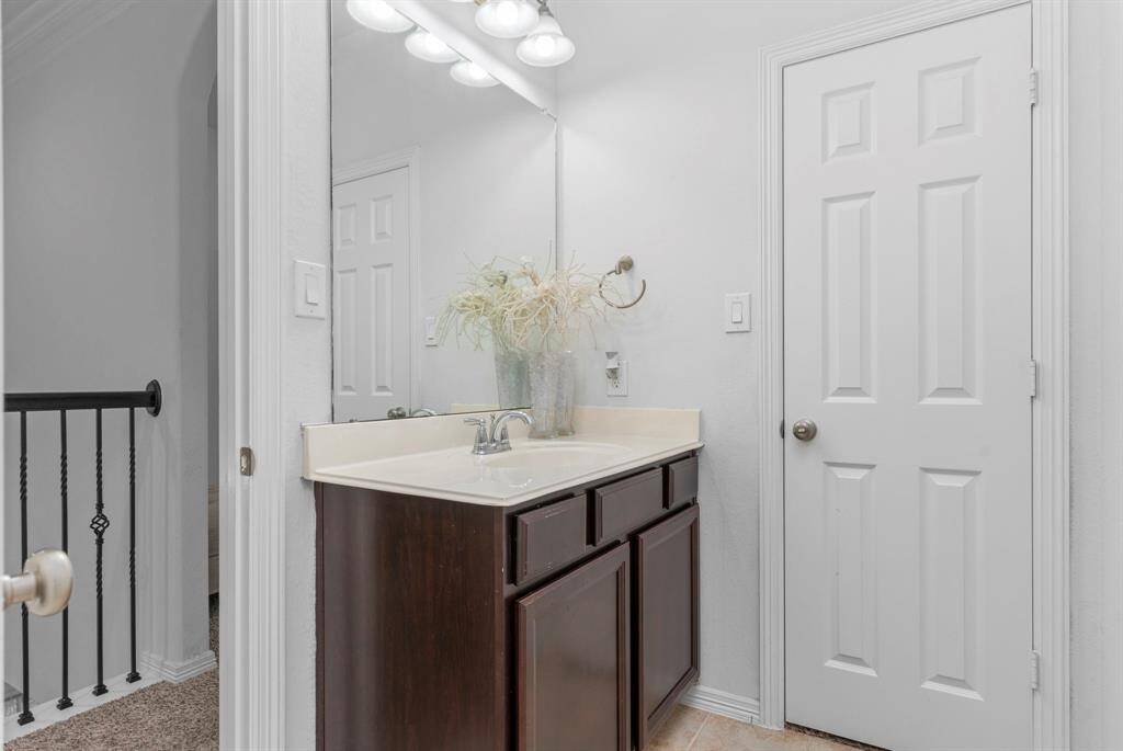 The third guest bedroom offers convenient direct access to the third bathroom upstairs.