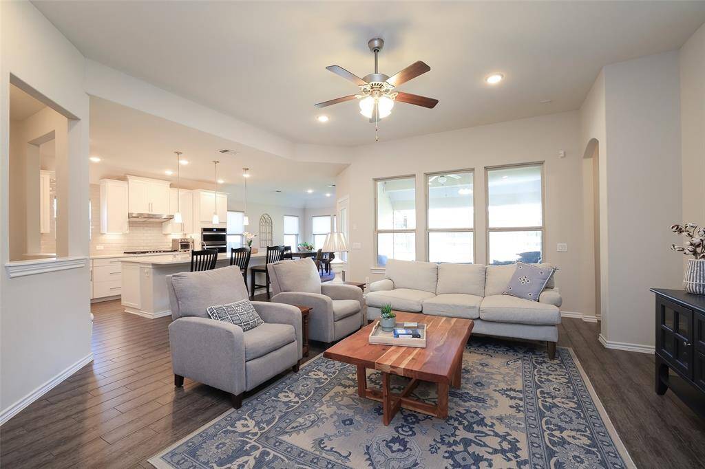 True open concept living in this gathering space