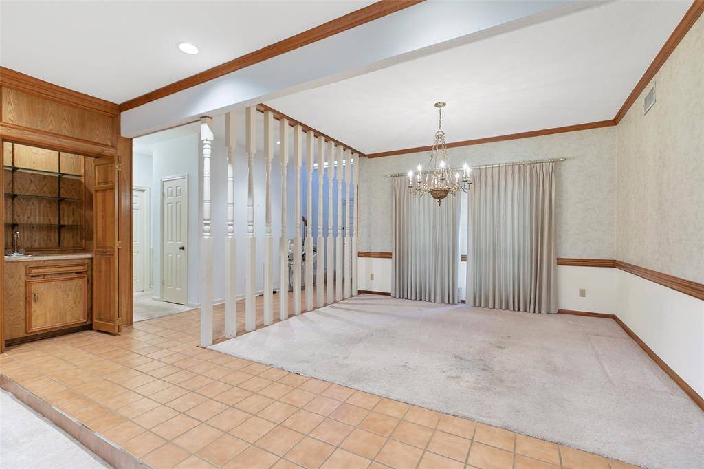 Formal Dining is open to Living Area