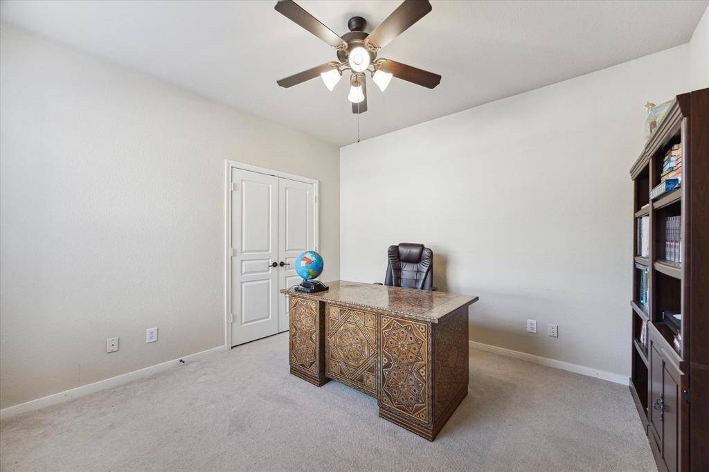 First floor secondary bedroom , potentially a second office/study with adjacent full bath.