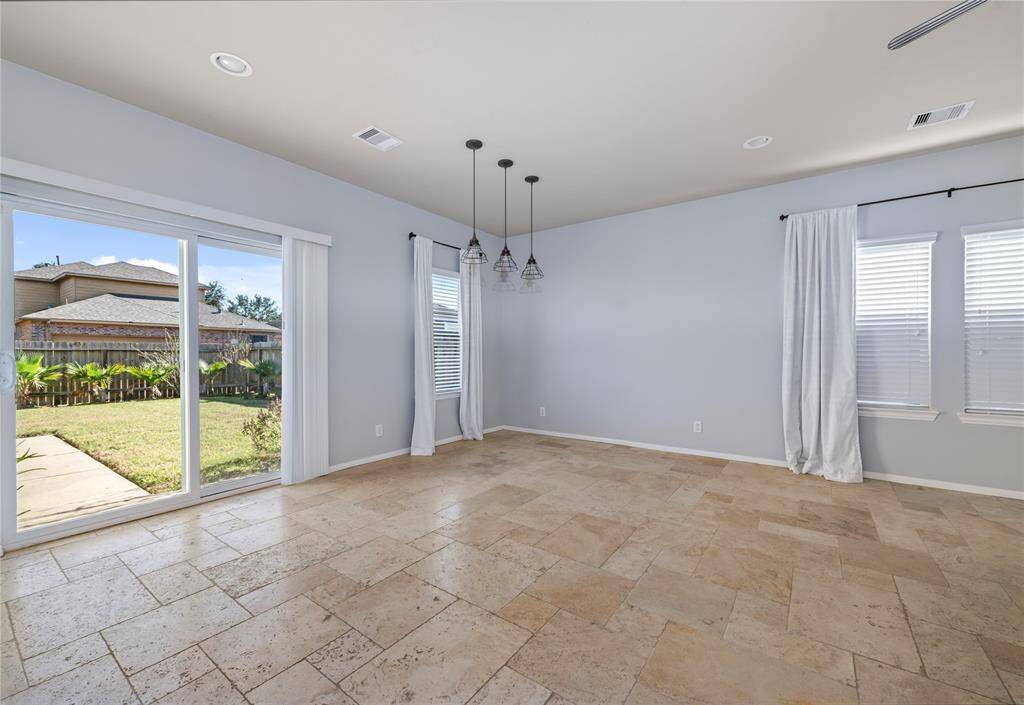 Kitchen is open to the living space