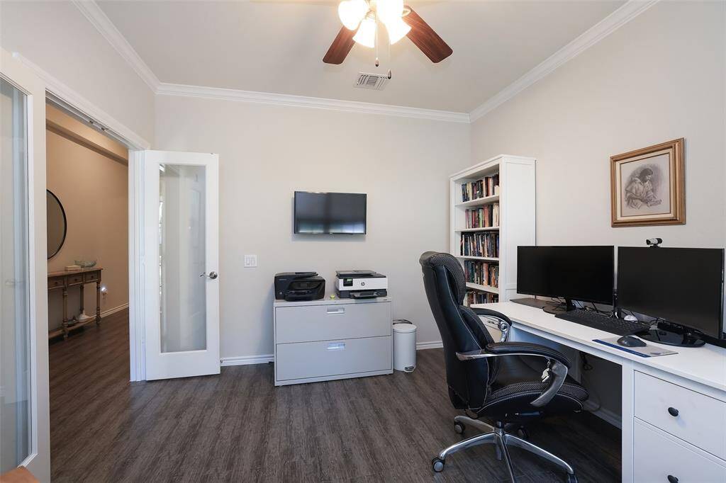 Neutral paint and fan with light kit