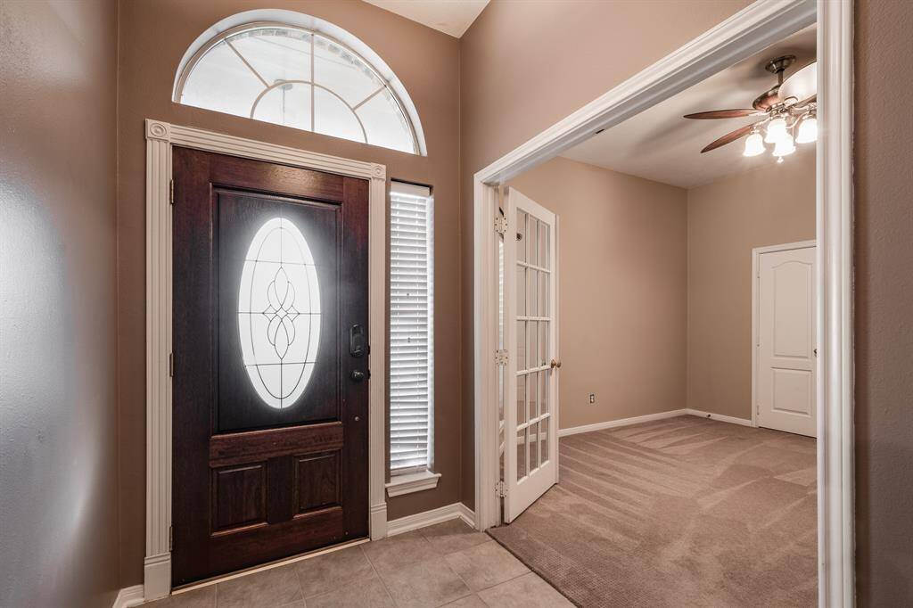 Inside front door