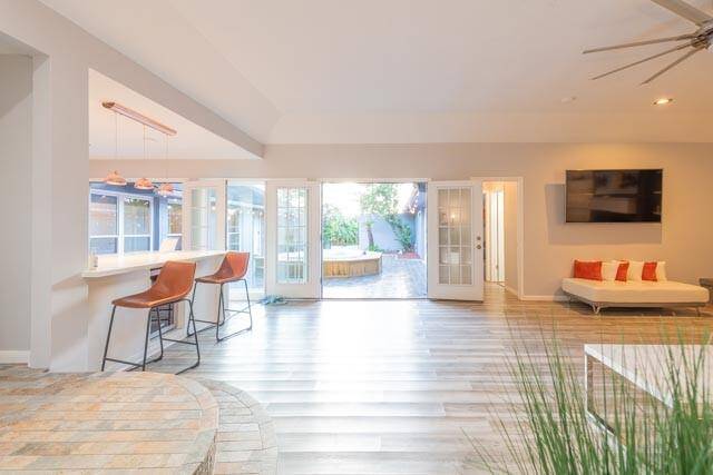 Step into the spacious family room from the front door.