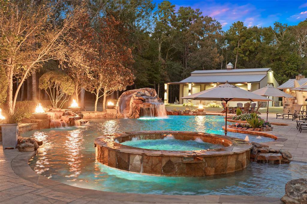 This outdoor oasis is completely private and secluded but just a short drive to all the Houston area has to offer.