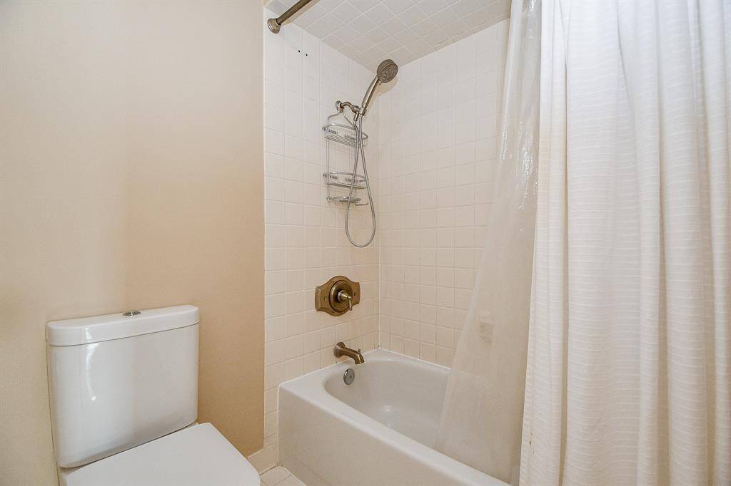 Hall bath with tub shower combo