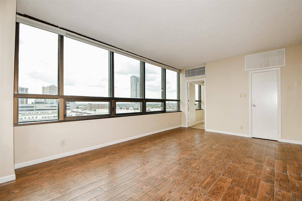 Primary bedroom has auto remote blinds