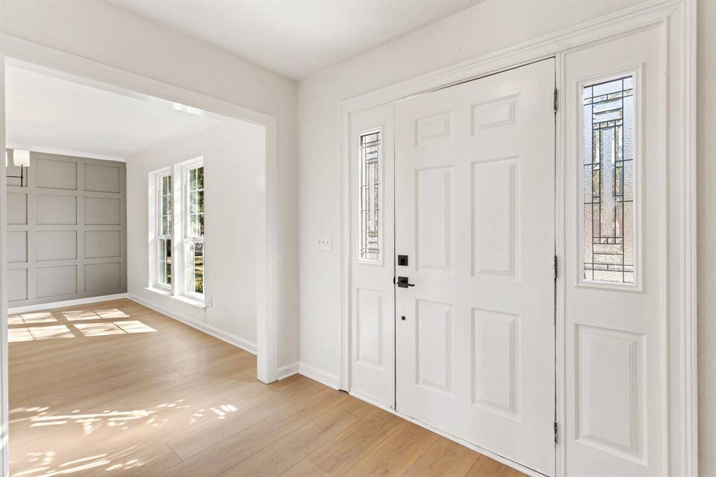 Bright and inviting entryway.