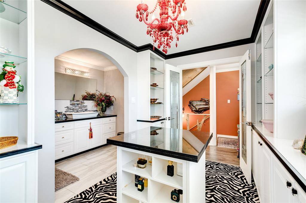 Dressing room has an attached bath & could easily be converted back to a 3rd bedroom