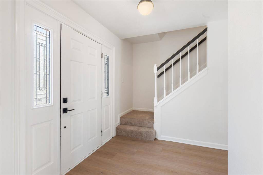 Bright and inviting entryway.