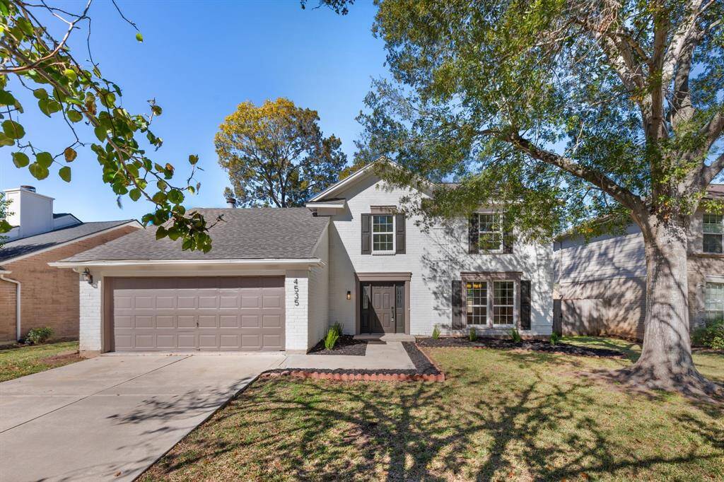 Charming two-story home. Features a spacious two-car garage and a well-maintained front yard with mature trees. Ideal for those seeking a cozy and inviting neighborhood setting.