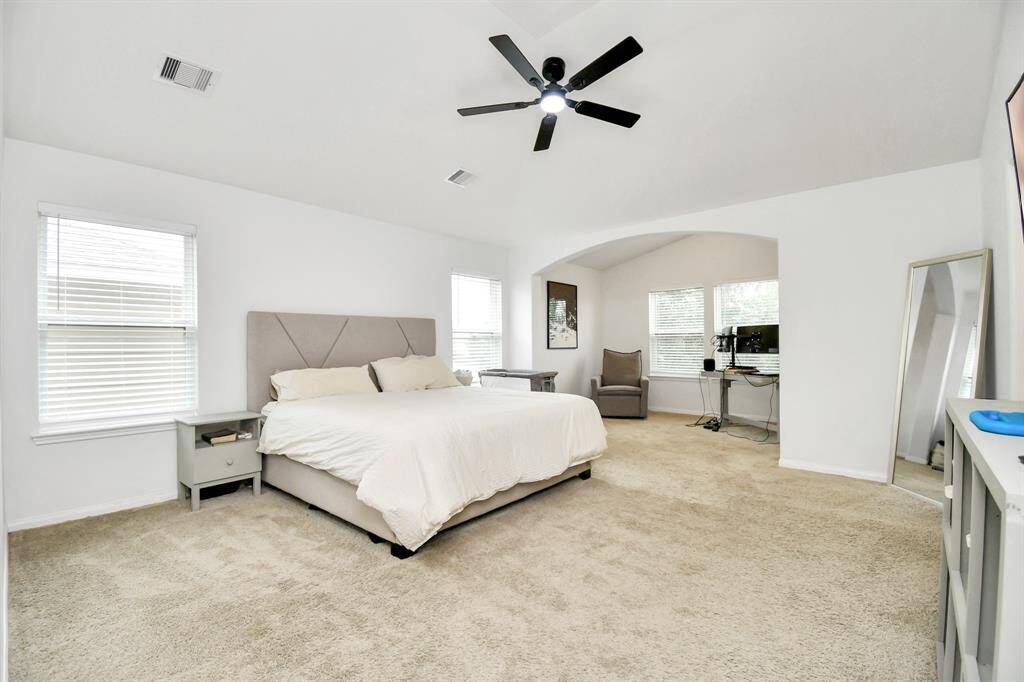 Huge primary bedroom with sitting room to make your own.