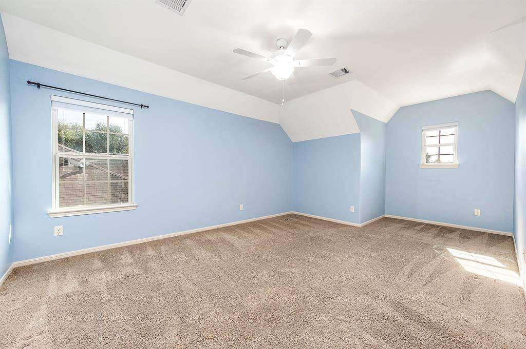 Secondary Bedroom with Jack/Jill Bath  with private vanity and shared Tub/Shower.