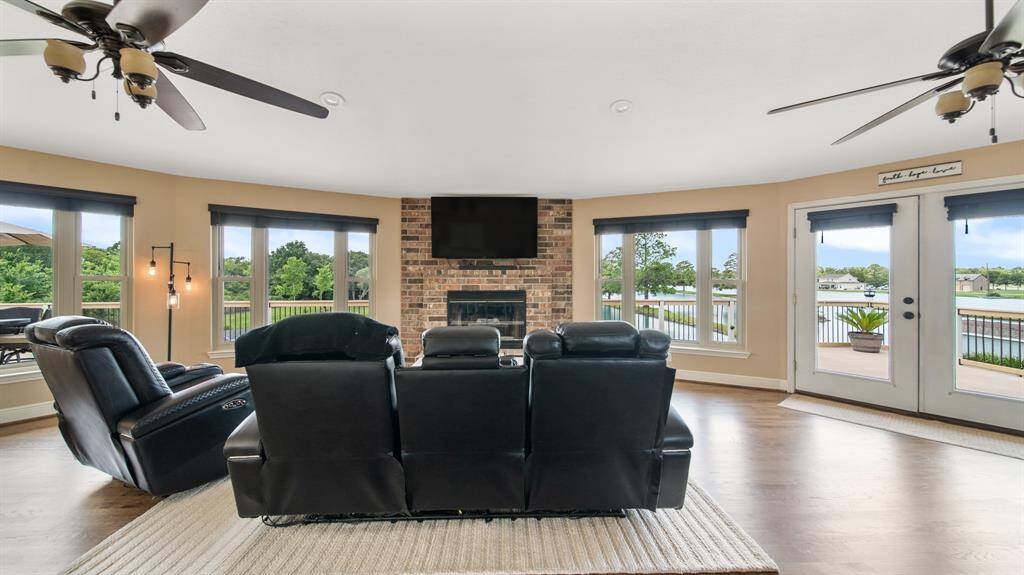 3rd Floor Family Room with Panoramic Views of the Beautiful Lakes - New Double-Pane Windows installed 2023.