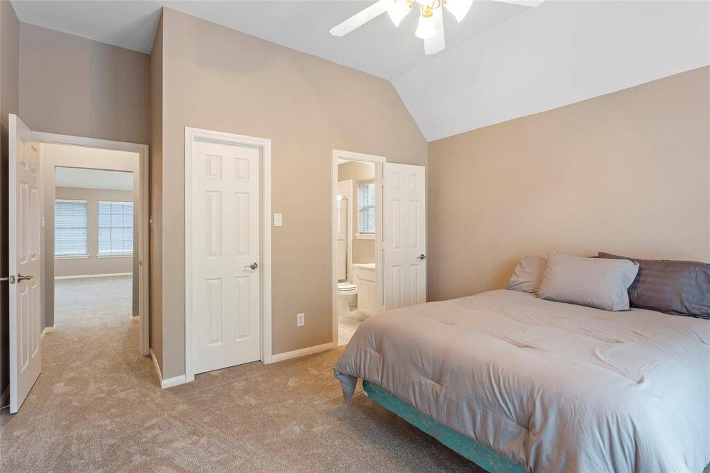 All bedrooms have large walk in closets.