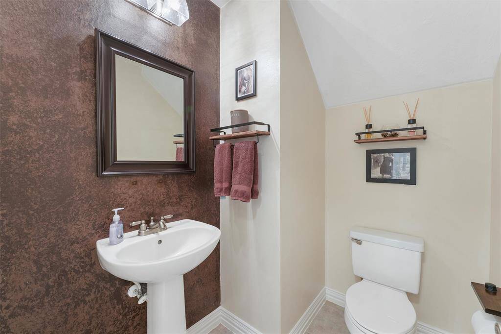 First floor half-bathroom