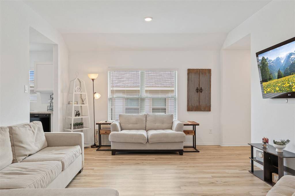 This living room has large furniture in it and still feels spacious!