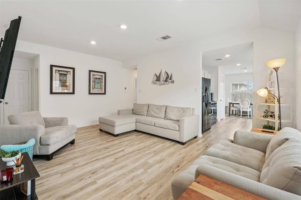 See all this beautiful furniture and decor? The seller is willing to sell this home fully furnished!