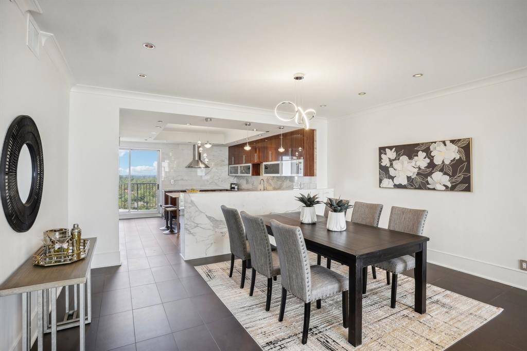 Dining and kitchen
